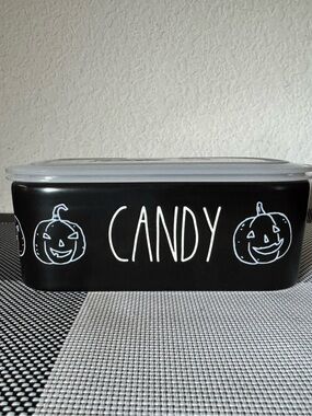 Rae Dunn Halloween Ceramic Container